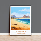 Cape Verde Travel Print, Travel Poster of Cape Verde, Africa, Cape Verde Art, Cape Verde Gift, Wall Art Print NQ Media Designs