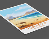 Cape Verde Travel Print, Travel Poster of Cape Verde, Africa, Cape Verde Art, Cape Verde Gift, Wall Art Print NQ Media Designs