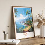 Goa Travel Print, Travel Poster of Goa, India, Goa Art, Goa Gift, Wall Art Print NQ Media Designs