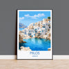Milos Travel Print, Travel Poster of Milos, Greece Gift, Greek Islands Art, Milos Gift, Wall Art Print NQ Media Designs