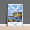 Nova Scotia Print, Travel Poster of Nova Scotia, Nova Scotia Gift, Canada, Travel Gift