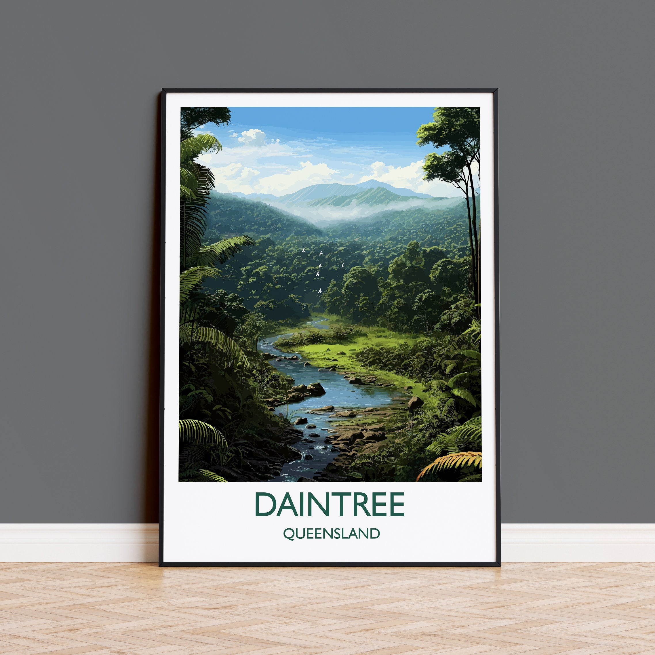 Daintree Poster, Travel Print of Daintree Rainforest, Queensland, Australia, Travel Gift NQ Media Designs