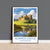 Alnwick Castle Travel Print, Travel Poster of Alnwick Castle, Northumberland, England, Alnwick Castle Gift, Wall Art Print
