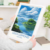 Loch Lomond Travel Poster, Travel Print of Loch Lomond, Scotland, Loch Lomond Gift, Wall Art Print