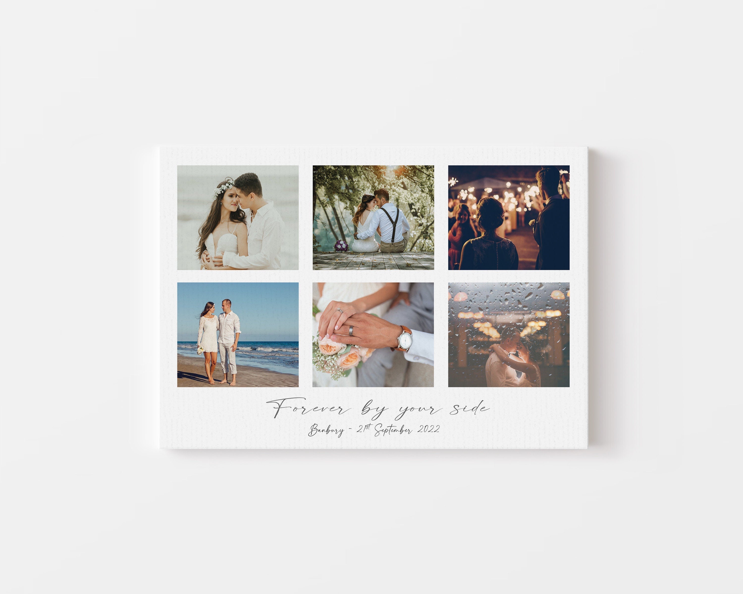 Personalised Printed Wedding Photo Collage | Wedding Photo Print | Anniversary gift | Family Portrait | Family Photo | NQ Media Designs