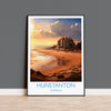 Hunstanton Beach Travel Poster, Travel Print of Hunstanton Beach, Norfolk, England, Norfolk Art, Norfolk Gift, Wall Art Print NQ Media Designs