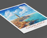 Casablanca Travel Print, Travel Poster of Casablanca, Morocco, Casablanca Art, Casablanca Gift, Wall Art Print NQ Media Designs