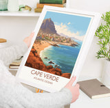 Cape Verde Travel Poster, Travel Print of Cape Verde, Africa, Cape Verde Art, Cape Verde Gift, Wall Art Print NQ Media Designs