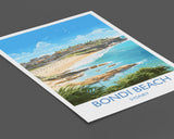Bondi Beach Print, Travel Poster of Bondi Beach, Sydney, New South Wales, Australia, Travel Gift NQ Media Designs