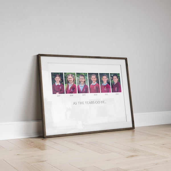 School Leavers Collage Print, Early Years Personalised photo collage, Family print, Photo collage gift, Family gift, Mothers Day Gift
