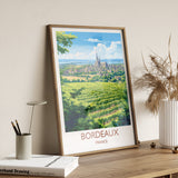 Bordeaux Poster, Travel Print of Bordeaux, Wine Region, France, Europe, Travel Gift NQ Media Designs