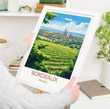 Bordeaux Poster, Travel Print of Bordeaux, Wine Region, France, Europe, Travel Gift NQ Media Designs
