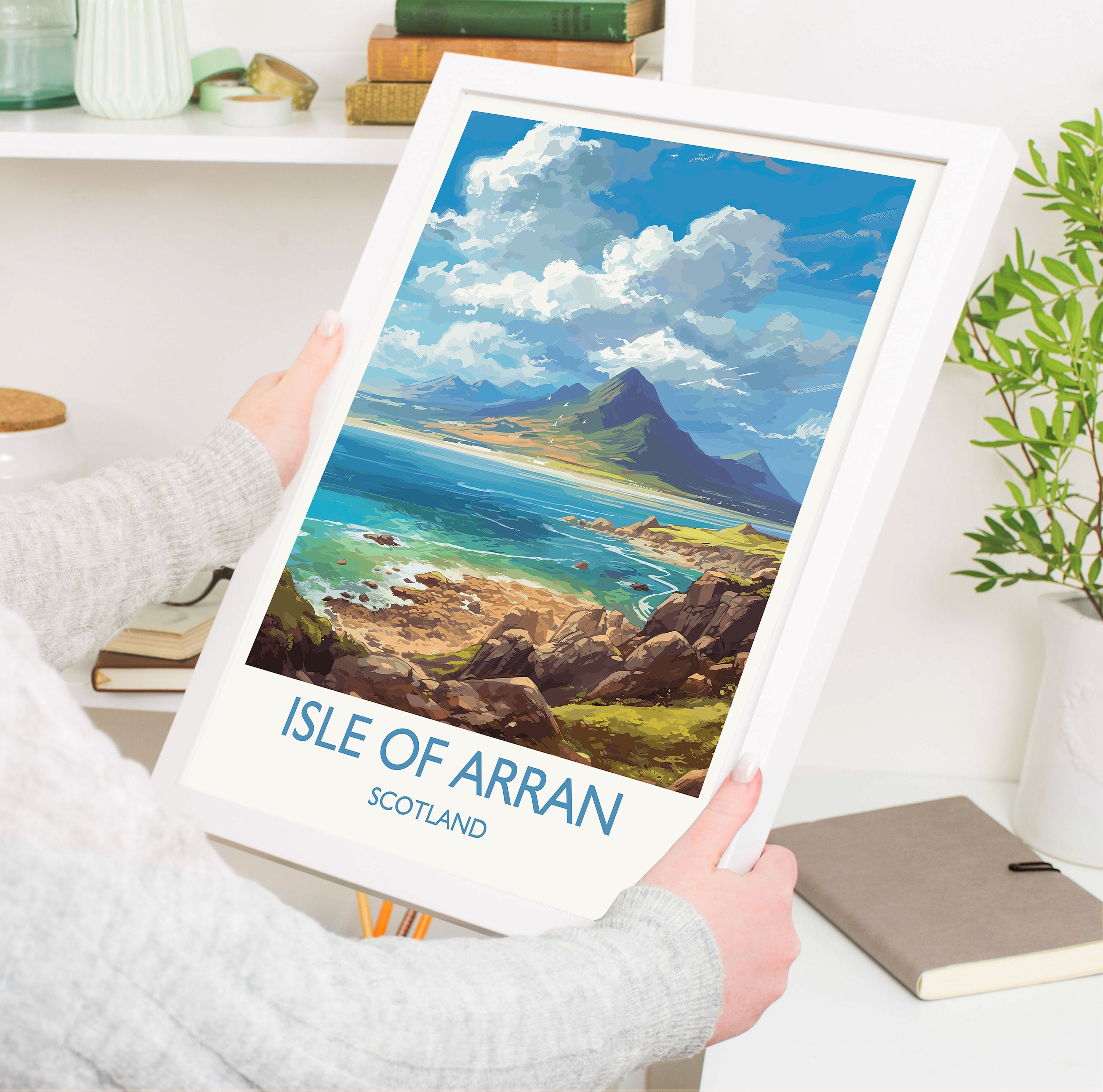 Isle of Arran Poster, Travel Print of Isle of Arran, Scotland, UK, Travel Gift NQ Media Designs