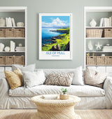 Isle of Mull Poster, Travel Print of Isle of Mull, Scotland, UK, Travel Gift NQ Media Designs