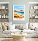 Cape Verde Travel Print, Travel Poster of Cape Verde, Africa, Cape Verde Art, Cape Verde Gift, Wall Art Print NQ Media Designs