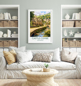 Castle Combe Travel Poster, Travel Print of Castle Combe, England, Cotswolds Art, Cotswolds Gift, Wall Art Print NQ Media Designs