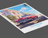 Havana Travel Print, Travel Poster of Havana, Cuba Havana Art, Havana Gift, Wall Art Print NQ Media Designs