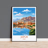 Jaipur Travel Print, Travel Poster of Jaipur, India, Jaipur Gift, India Gift, Wall Art Print NQ Media Designs