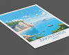 Zakynthos Travel Print, Travel Poster of Zakynthos, Greece Gift, Greek Islands Art, ZakynthosGift, Wall Art Print
