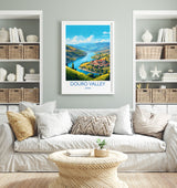 Douro Valley Travel Print, Travel Poster of Douro Valley, Spain, Wine Region Art, Douro Valley Gift, Wall Art Print NQ Media Designs