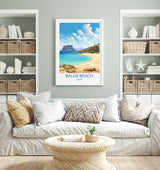 Balos Beach Travel Print, Travel Poster of Balos Beach, Greece Gift, Greek Islands Art, Crete Gift, Wall Art Print NQ Media Designs