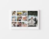 Personalised Printed Wedding Photo Collage | Wedding Photo Print | Anniversary gift | Family Portrait | Family Photo | NQ Media Designs
