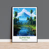 Sumatra Travel Print, Travel Poster of Sumatra, Indonesia, Sumatra Gift, Wall Art Print NQ Media Designs