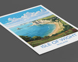 Isle of Wight Travel Poster, Travel Print of Isle of Wight, England, Coast Art, Isle of Wight Gift, Wall Art Print NQ Media Designs