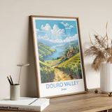 Douro Valley Travel Poster, Travel Print of Douro Valley, Spain, Wine Region Art, Douro Valley Gift, Wall Art Print NQ Media Designs