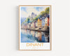 Dinant Poster, Travel Print of Dinant, Belgium, Dinant Gift, Travel Watercolour Gift NQ Media Designs