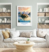 Lake Bled Travel Poster, Travel Print of Lake Bled, Slovenia, Slovenia Art, Lake Bled Gift, Wall Art Print