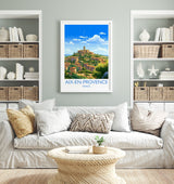 Aix-en-Provence Travel Print, Travel Poster of Aix-en-Provence, France, Provence Art, Aix-en-Provence Gift, Wall Art Print NQ Media Designs