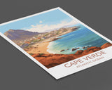 Cape Verde Travel Poster, Travel Print of Cape Verde, Africa, Cape Verde Art, Cape Verde Gift, Wall Art Print NQ Media Designs