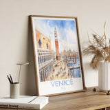 Venice Travel Print, Travel Poster of Venice, Italy, Venice Gift, Travel Watercolour Gift NQ Media Designs