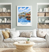 Rockport Poster, Travel Print of Rockport, Massachusetts, USA, Travel Gift NQ Media Designs