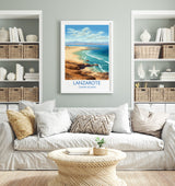 Lanzarote Travel Print, Travel Poster of Lanzarote , Canary Islands, Lanzarote Gift, Wall Art Print NQ Media Designs