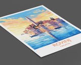 Rovinj Travel Poster, Travel Print of Rovinj, Croatia, Rovinj Art, Rovinj Gift, Wall Art Print NQ Media Designs