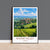 Rhone Valley Print, Travel Poster of Rhone Valley, Wine Region, France, Europe, Travel Gift