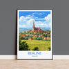 Beaune Travel Poster, Travel Print of Beaune, France, Burgundy Art, Beaune Gift, Wall Art Print NQ Media Designs
