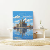 Liverpool Travel Print, Travel Poster of Liverpool, Merseyside, England, North West Coast Art, Liverpool Gift, Wall Art Print NQ Media Designs