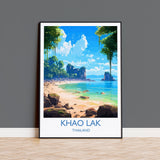 Khao Lak Travel Print, Travel Poster of Khao Lak, Thailand, Khao Lak Gift, Wall Art Print NQ Media Designs