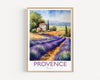 Provence Travel Print, Travel Poster of Provence, France, Provence Gift, Travel Watercolour Gift NQ Media Designs