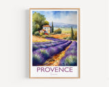 Provence Travel Print, Travel Poster of Provence, France, Provence Gift, Travel Watercolour Gift NQ Media Designs