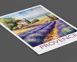 Provence Travel Print, Travel Poster of Provence, France, Provence Gift, Travel Watercolour Gift NQ Media Designs