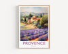 Provence Poster, Travel Print of Provence, France, Provence Gift, Travel Watercolour Gift NQ Media Designs