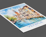 Venice Poster, Travel Print of Venice, Italy, Venice Gift, Travel Watercolour Gift NQ Media Designs