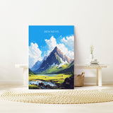 Ben Nevis Travel Print, Travel Poster of Ben Nevis, Ben Nevis Gift, Scotland Art, Ben Nevis Gift, Wall Art Print NQ Media Designs