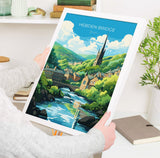 Hebden Bridge Travel Print, Travel Poster of Hebden Bridge, Hebden Bridge, Hebden Bridge Gift, Yorkshire Art, NQ Media Designs