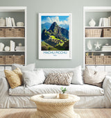 Machu Picchu Travel Print, Travel Poster of Machu Picchu, South America, Machu Picchu Art, Machu Picchu Gift, Wall Art Print NQ Media Designs