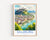 Salzburg Poster, Travel Print of Salzburg, Austria, Salzburg Gift, Travel Watercolour Gift